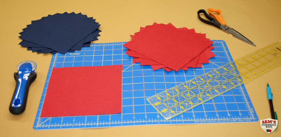 Cornhole bag making supplies